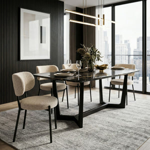   Fabric Minimalist Dining Chairs (2) | Oroa.com