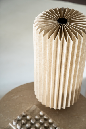 Fluted Linen Table Lamp | By-Boo Zuki | OROA.com