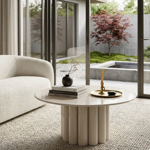   Metal Round Coffee Table | Oroa.com