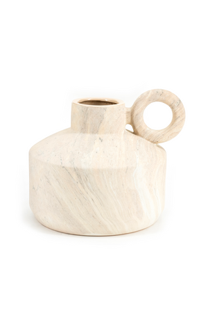 White Glazed Vase S | By-Boo Stucco | OROA.com