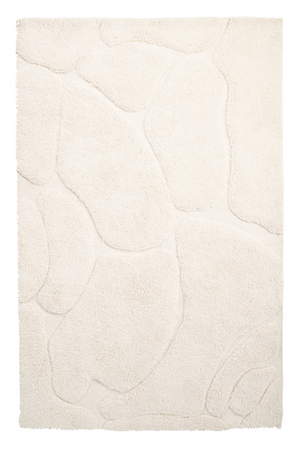 White Wool Blend Rug | By-Boo Kala | OROA.com