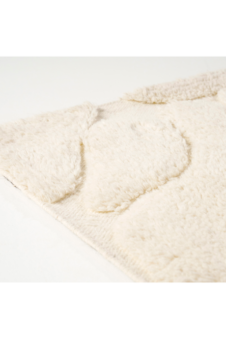 White Wool Blend Rug | By-Boo Kala | OROA.com