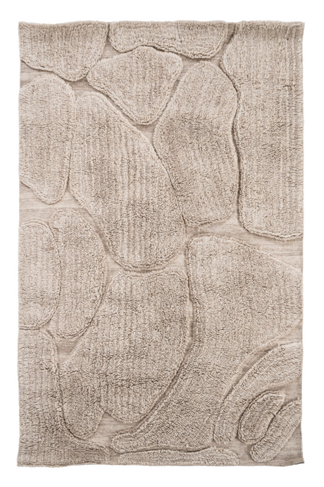 Taupe Wool Blend Carpet | By-Boo Kala | Oroa.com