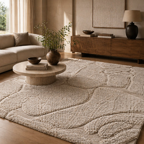   Taupe Wool Blend Carpet | Oroa.com