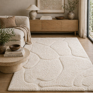   White Wool Blend Rug | Oroa.com