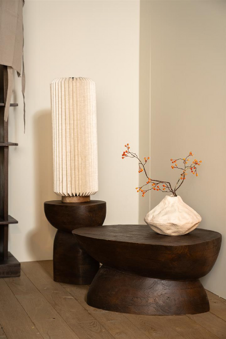 Organic-Shaped Wooden Side Table | By-Boo Cobble | Oroa.com