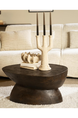 Wooden Organic Coffee Table | By-Boo Cobble