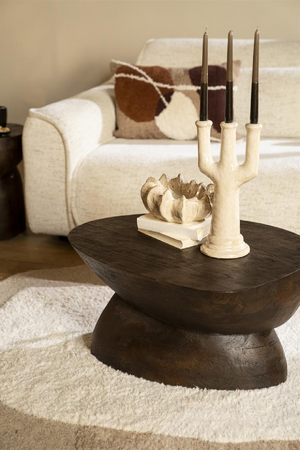 Wooden Organic Coffee Table | By-Boo Cobble