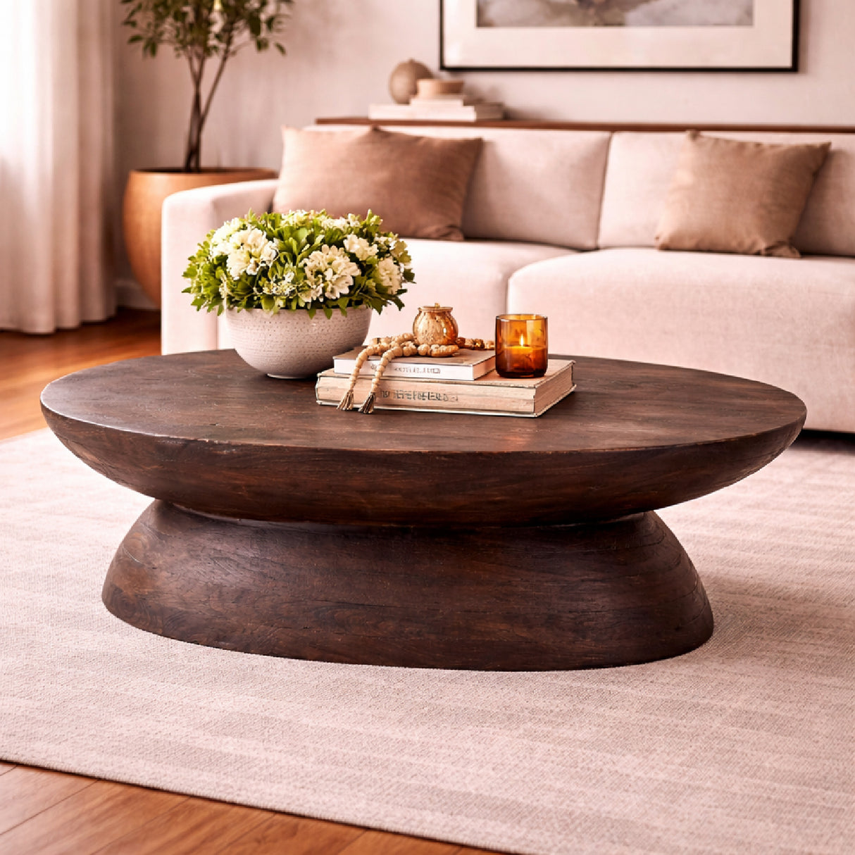   Wooden Organic Coffee Table | Oroa.com