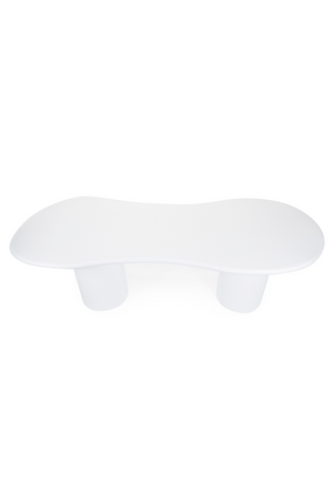 White Glass Organic Dining Table | By-Boo Seki | OROA.com