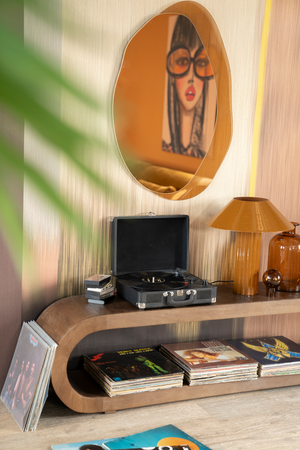 Glazed Iron Table Lamp | By-Boo Pallas | OROA.com