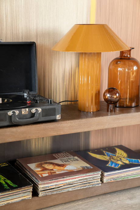 Glazed Iron Table Lamp | By-Boo Pallas | OROA.com