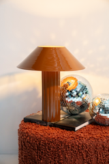 Glazed Iron Table Lamp | By-Boo Pallas | OROA.com