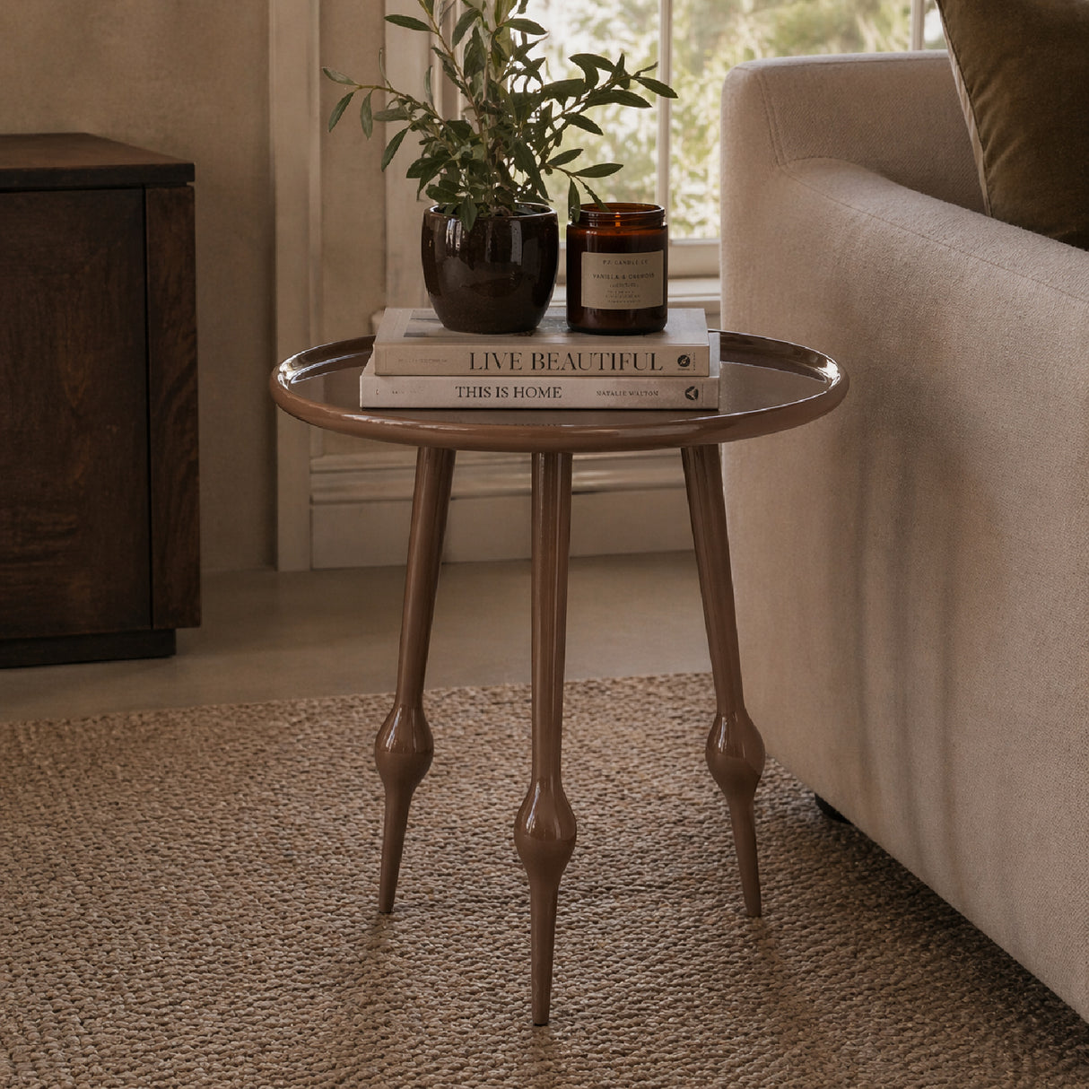   Aluminum Tripod Side Table | Oroa.com