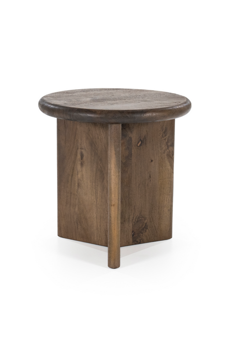 Round Wooden Coffee Table S | By-Boo Leoti | OROA.com
