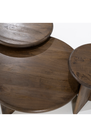 Round Wooden Coffee Table M | By-Boo Leoti | OROA.com