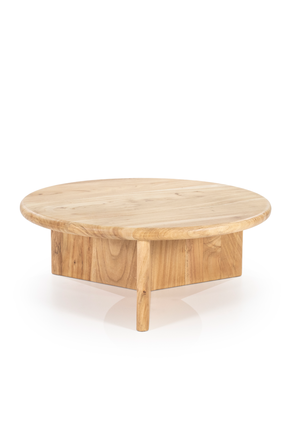 Round Wooden Coffee Table L | By-Boo Leoti | OROA.com