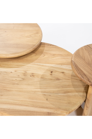Round Wooden Coffee Table L | By-Boo Leoti | OROA.com