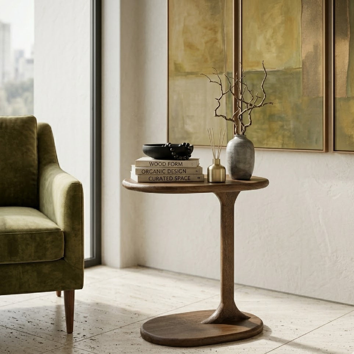   Mango Wood End Table | Oroa.com