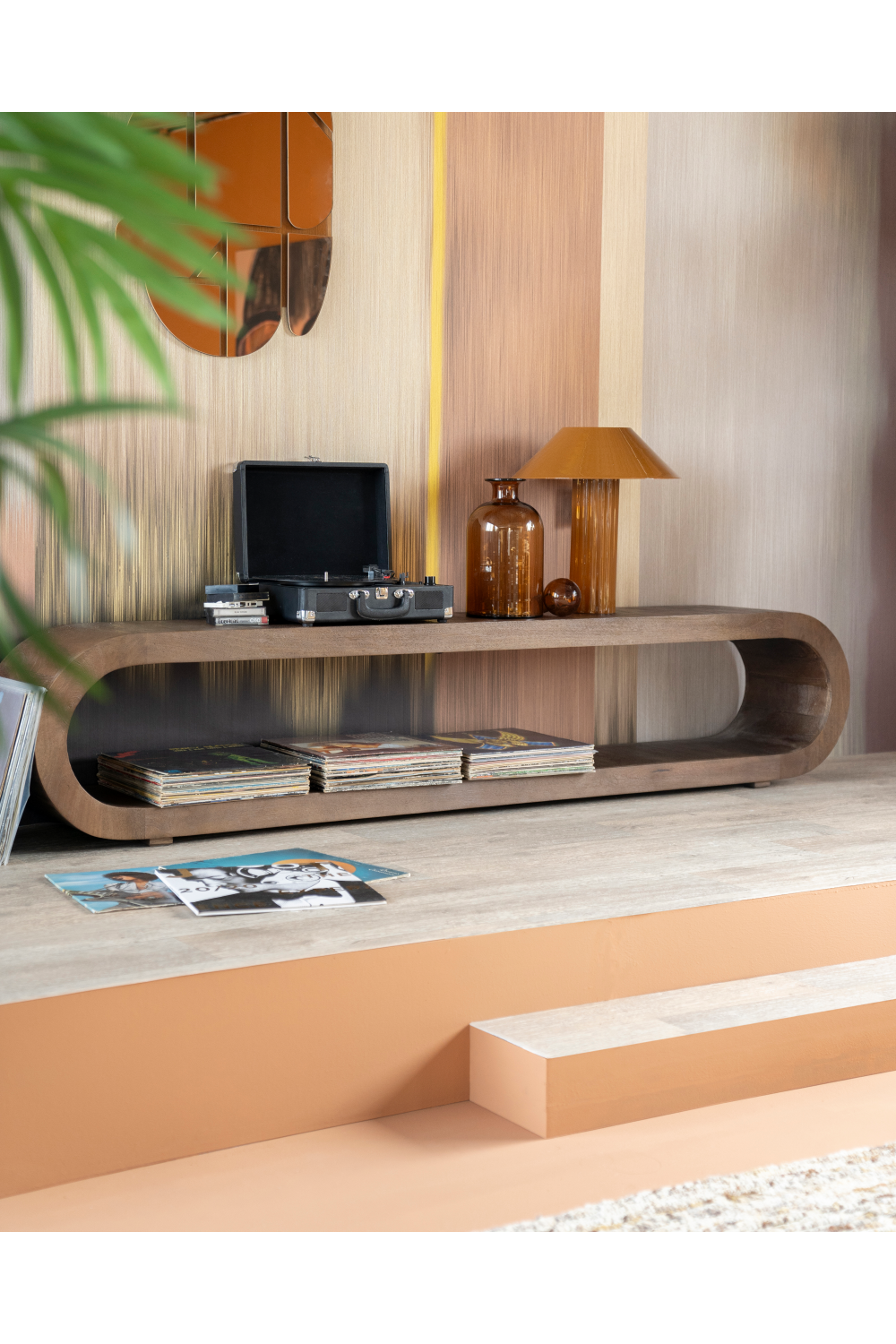 Mango Wood Oblong TV Cabinet | By-Boo Elora | OROA.com