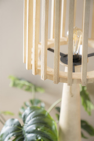 Mango Wood Floor Lamp | By-Boo Guard | OROA.com