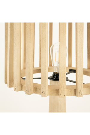 Mango Wood Floor Lamp | By-Boo Guard | OROA.com
