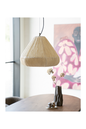 Handmade Paper Pendant Lamp | By-Boo Lokta | OROA.com