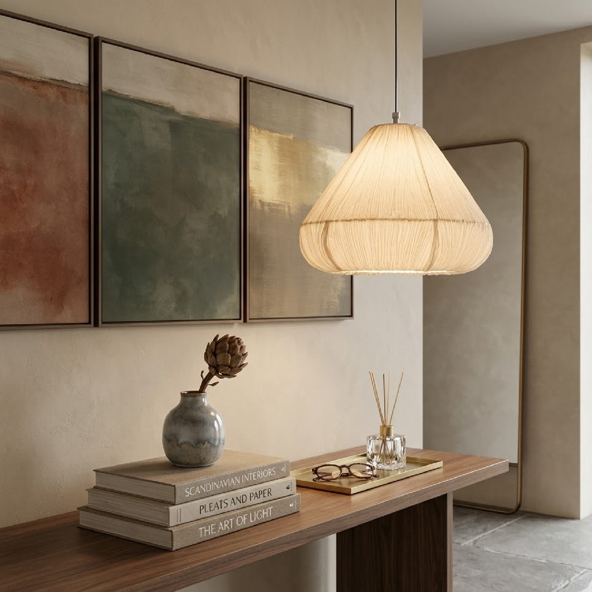   Handmade Paper Pendant Lamp | Oroa.com