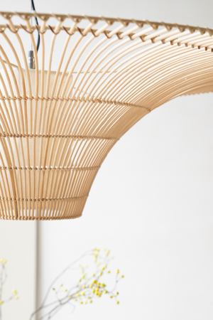 Conical Reed Hanging Lamp | By-Boo Hanoi | OROA.com