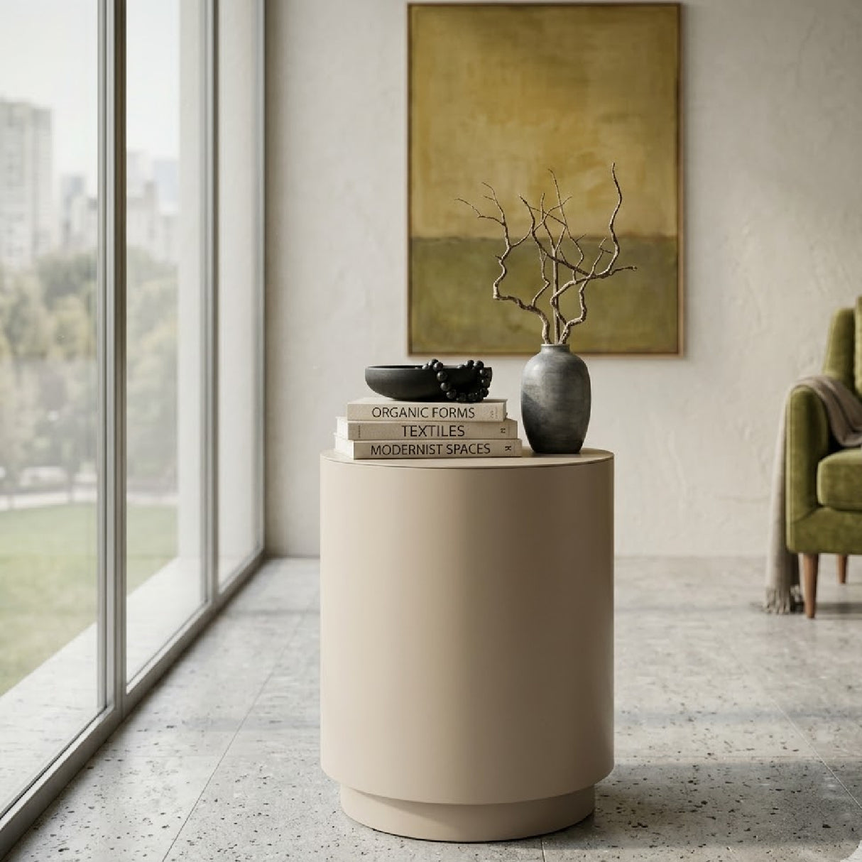   Cylindrical Iron Side Table | Oroa.com