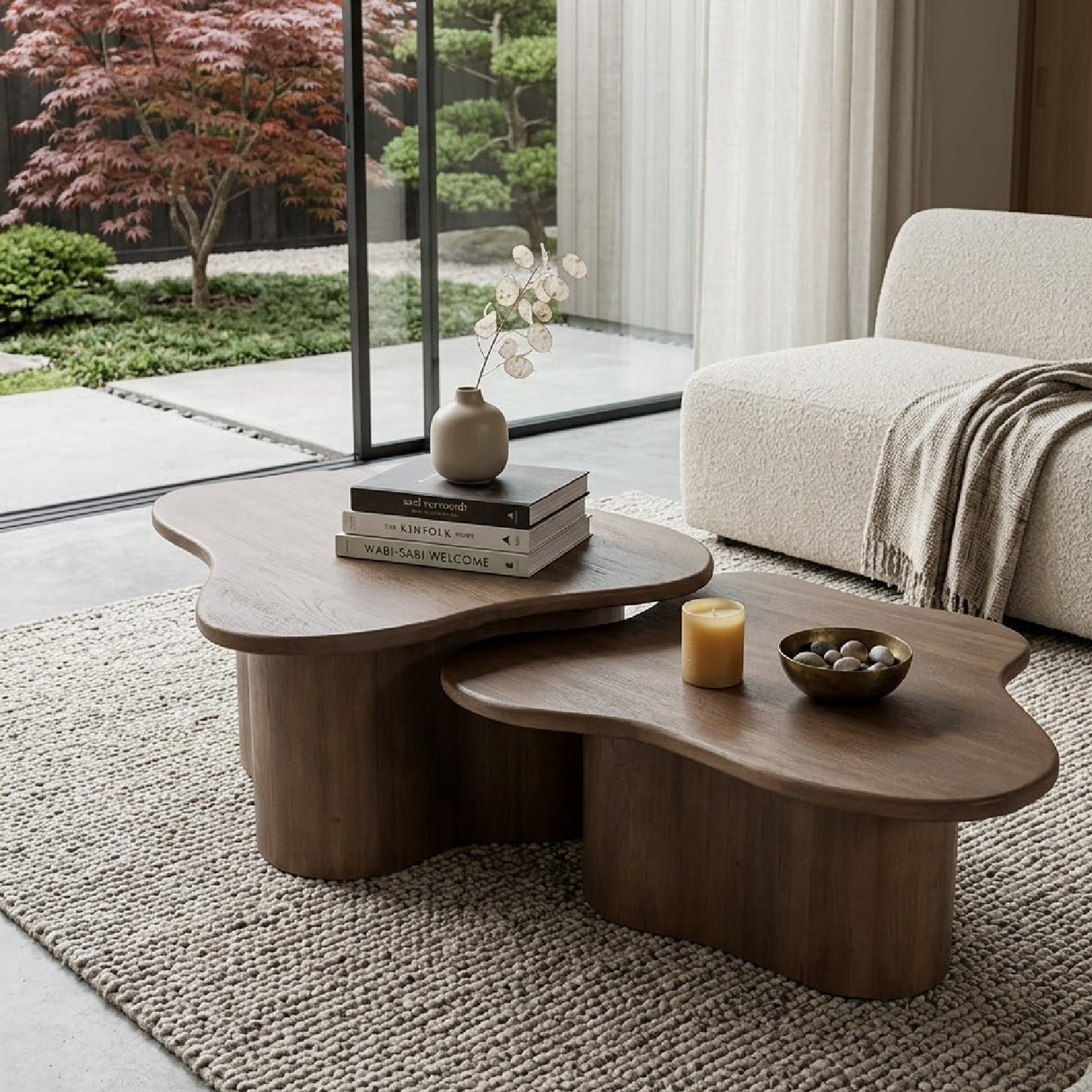   Mango Wood Organic Coffee Table (2) | Oroa.com