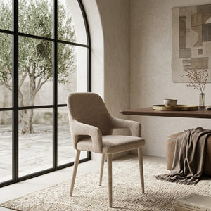   Fabric Covered Dining Armchairs (2) | Oroa.com