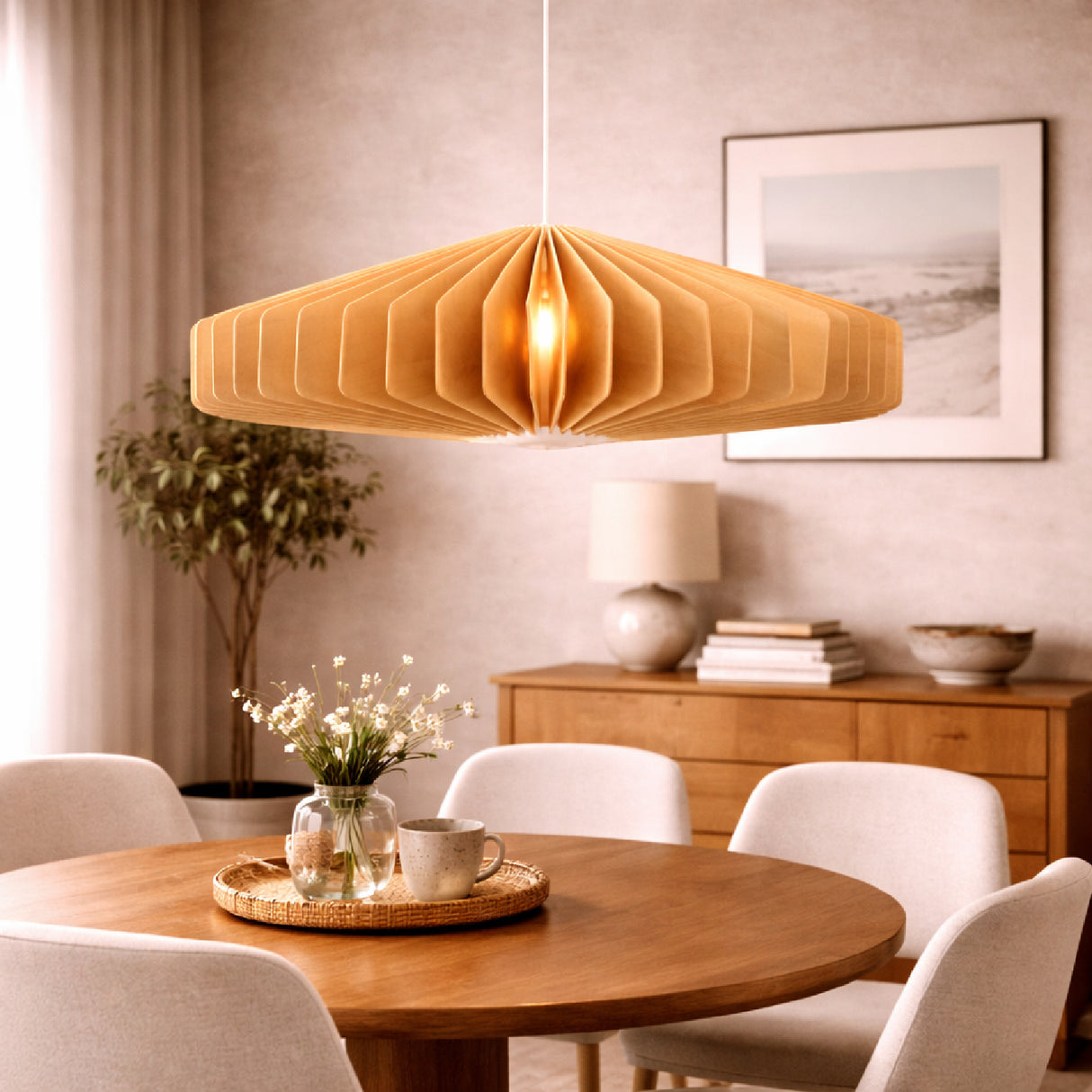   Wooden Sheet Pendant Lamp | Oroa.com