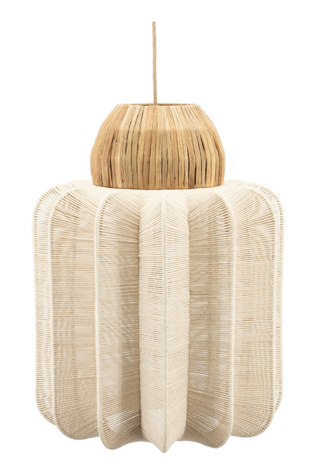 Natural Fiber Fluted Pendant Light | By-Boo Reb | OROA.com