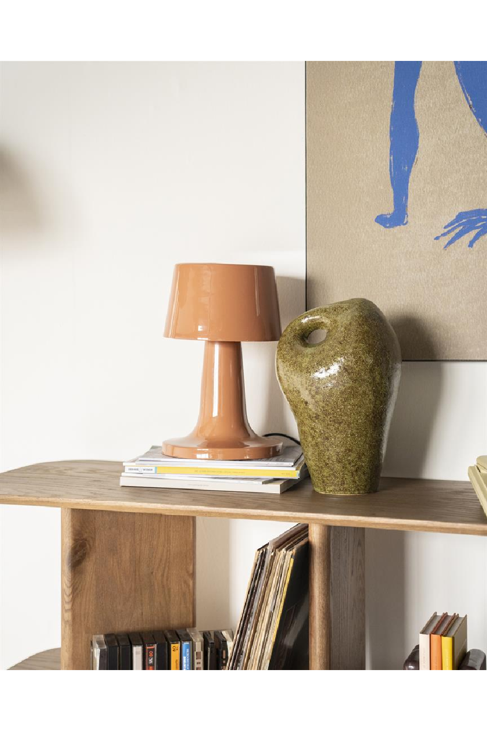 Glazed Iron Table Lamp | By-Boo Alvo | OROA.com