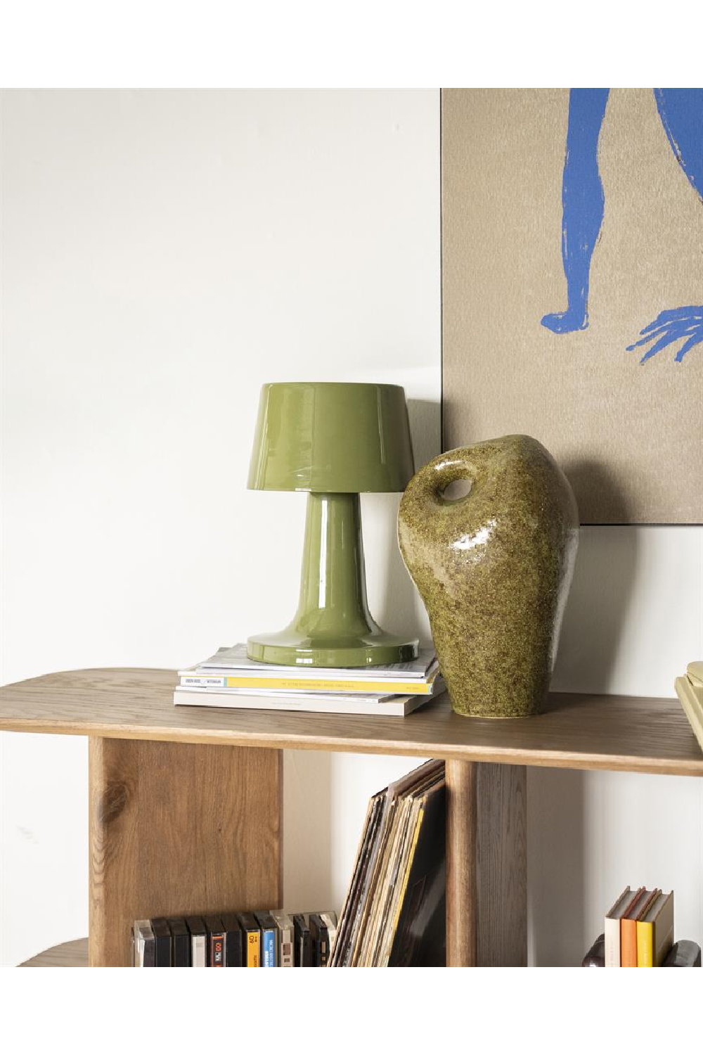 Glazed Iron Table Lamp | By-Boo Alvo | OROA.com