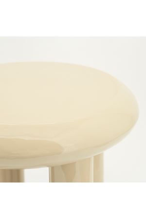 Glossy Iron Round Side Table | By-Boo Balloon | OROA.com