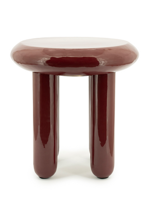 Glossy Iron Round Side Table | By-Boo Balloon | OROA.com