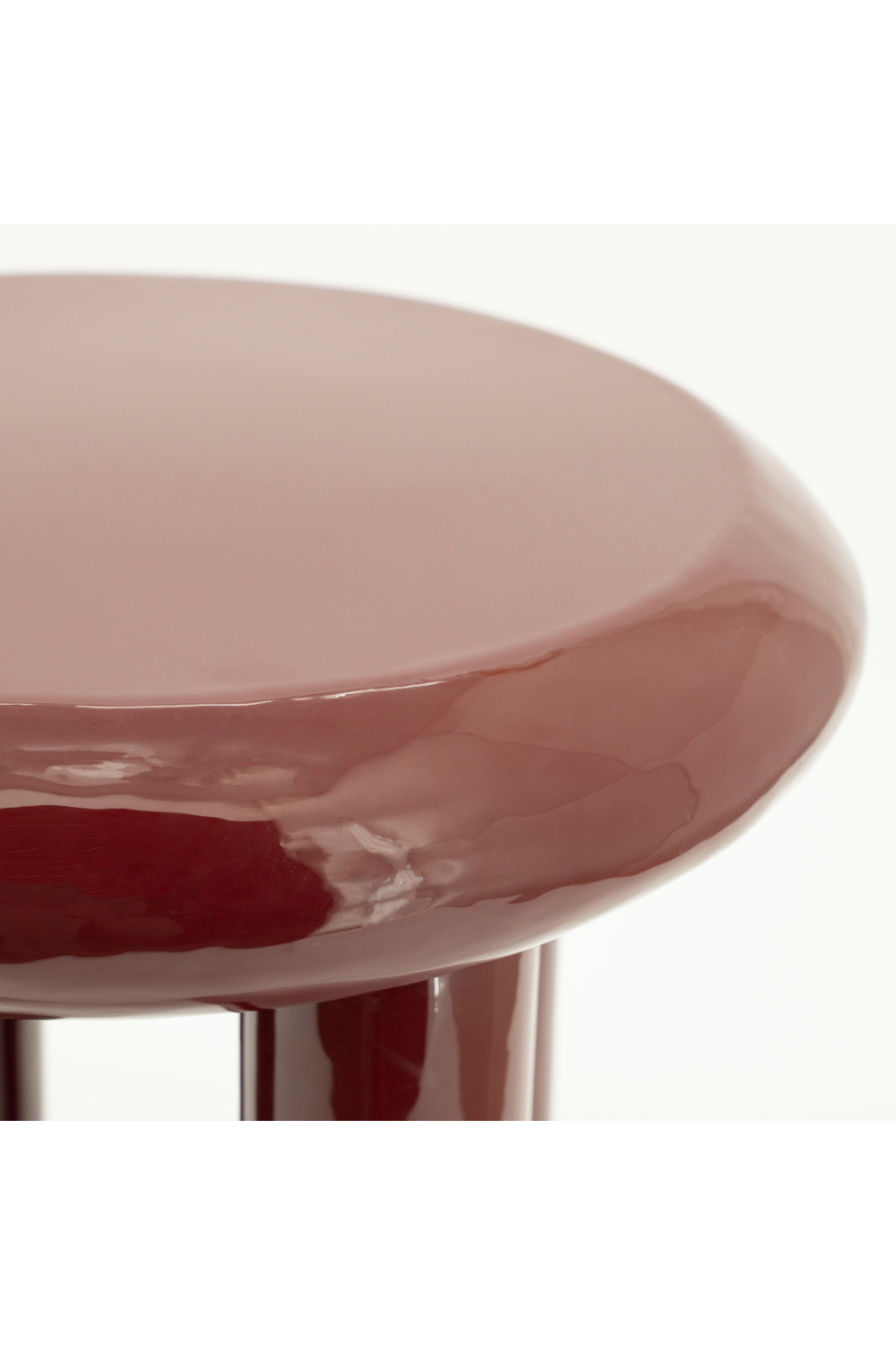 Glossy Iron Round Side Table | By-Boo Balloon | OROA.com