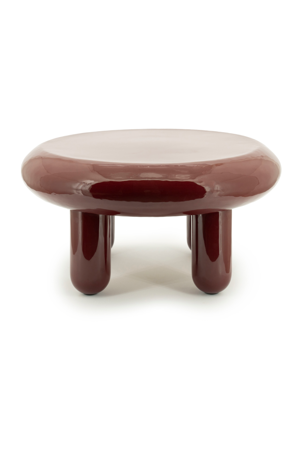 Glossy Iron Round Coffee Table | By-Boo Balloon | OROA.com
