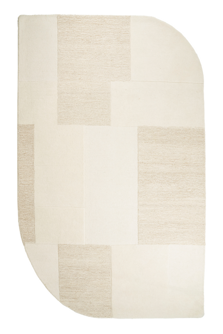 Geometrical Patterned Wool Carpet 6' x 9.5' | By-Boo Contour | Oroa.com