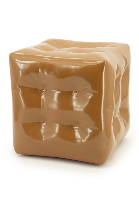   Glossy Crumpled Cube Stool | Oroa.com