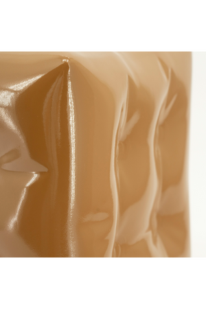 Glossy Crumpled Cube Stool | By-Boo Captives | OROA.com