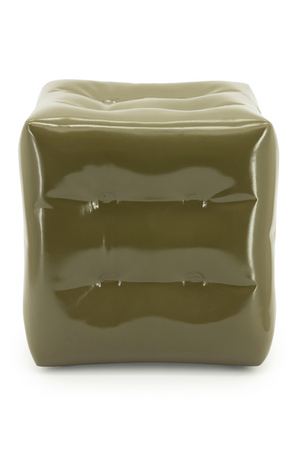 Glossy Crumpled Cube Stool | By-Boo Captives | OROA.com