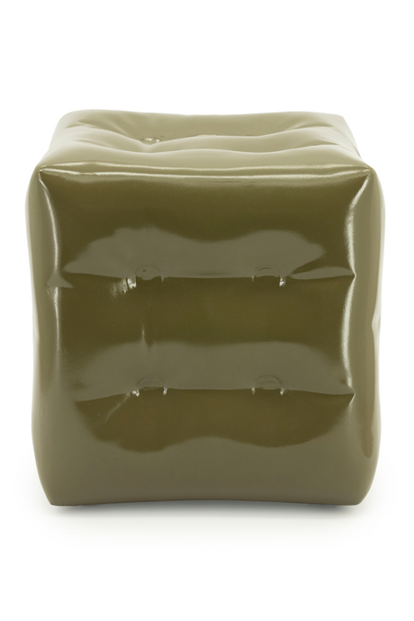 Glossy Crumpled Cube Stool | By-Boo Captives | OROA.com