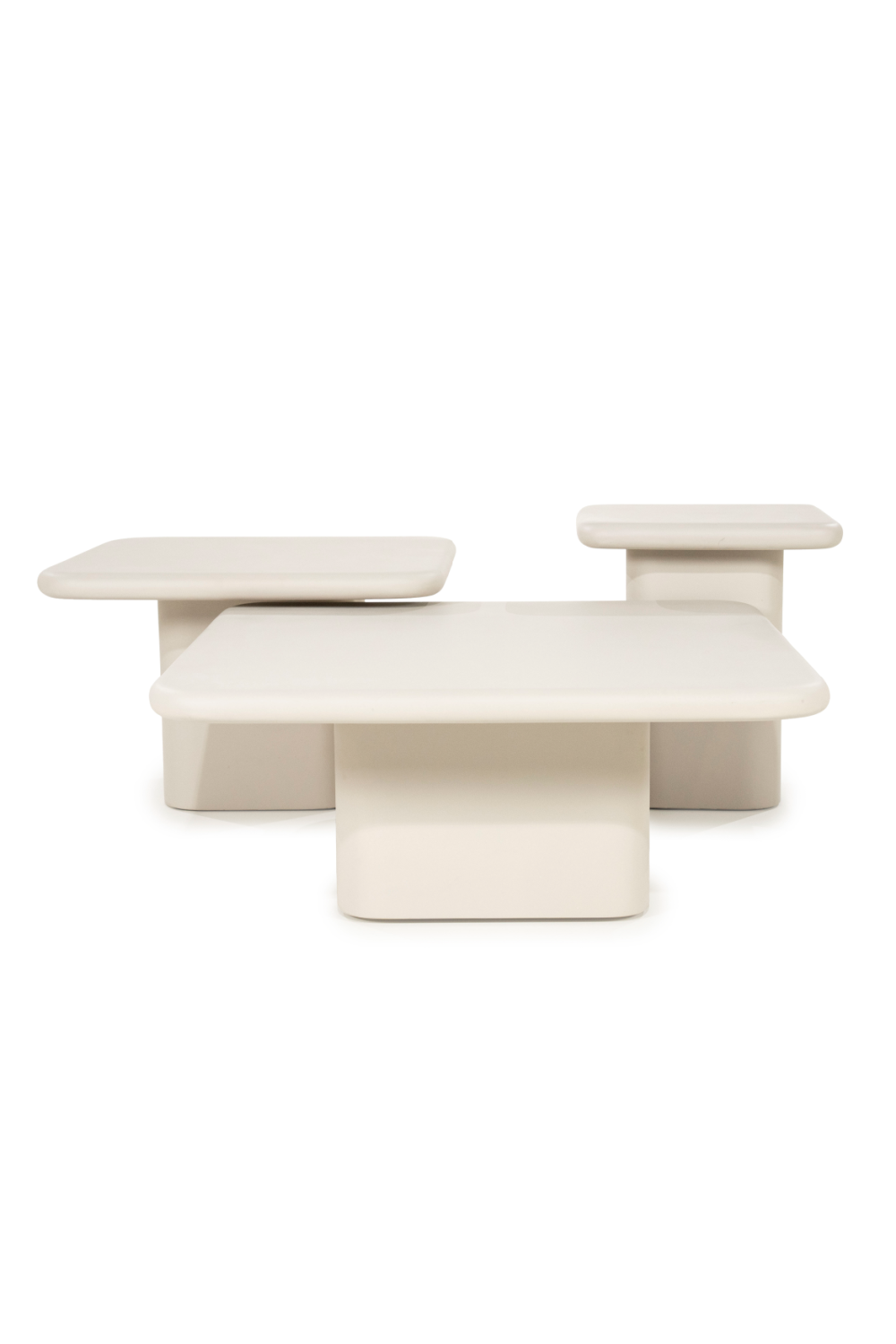 Lacquered Cement Square Coffee Table | By-Boo Siminto | OROA.com