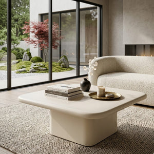   Lacquered Cement Square Coffee Table | Oroa.com