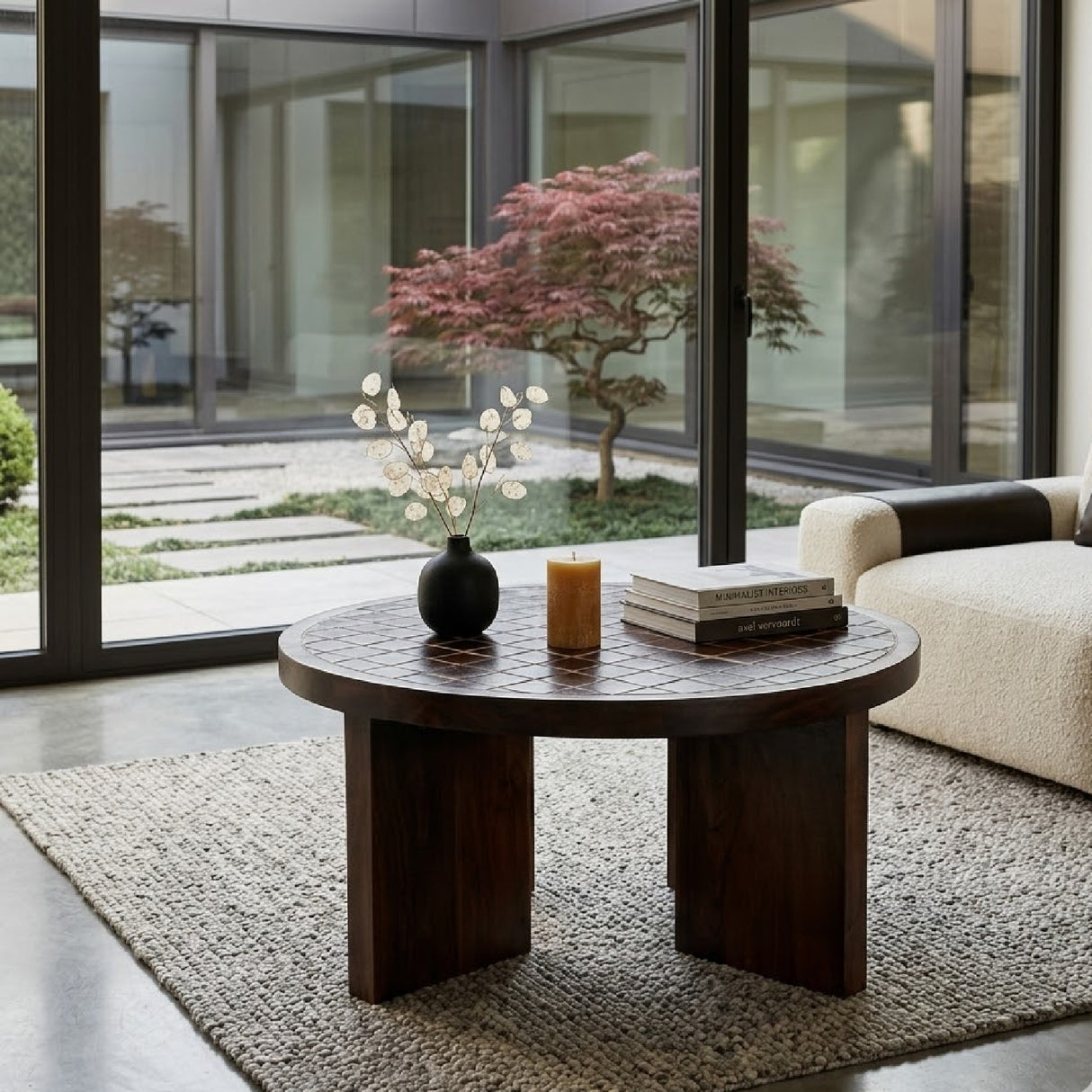   Brown Ceramic Coffee Table | Oroa.com