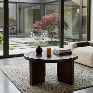   Brown Ceramic Coffee Table | Oroa.com