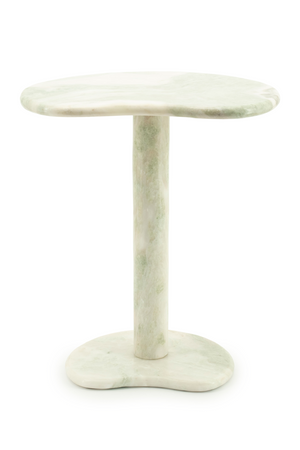 Marble Pedestal Side Table | By-Boo Rosso | OROA.com